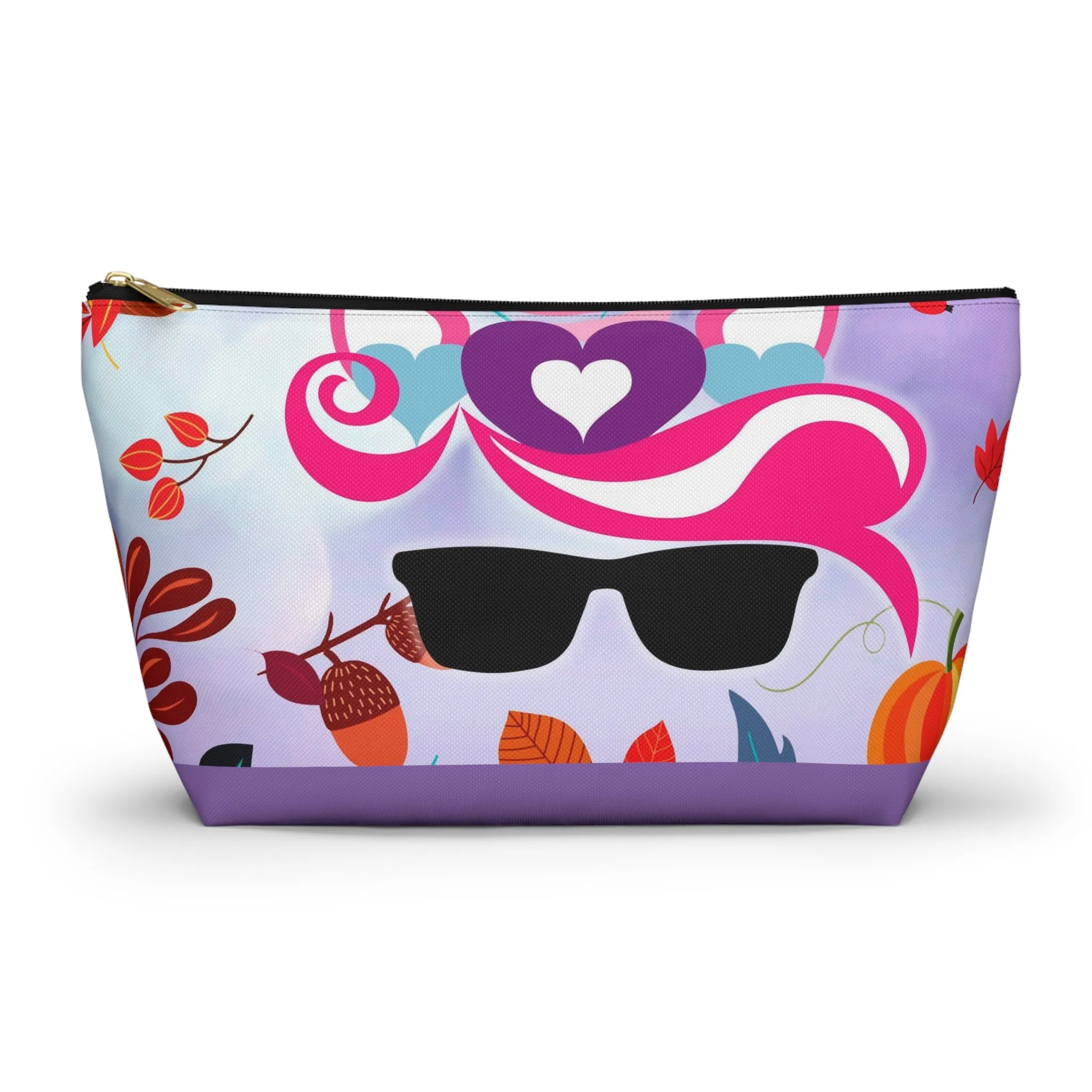 Purple Unicorn- Accessory Pouch w T-bottom