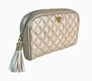 Pursen Small Makeup Case - Pearl Quilted
