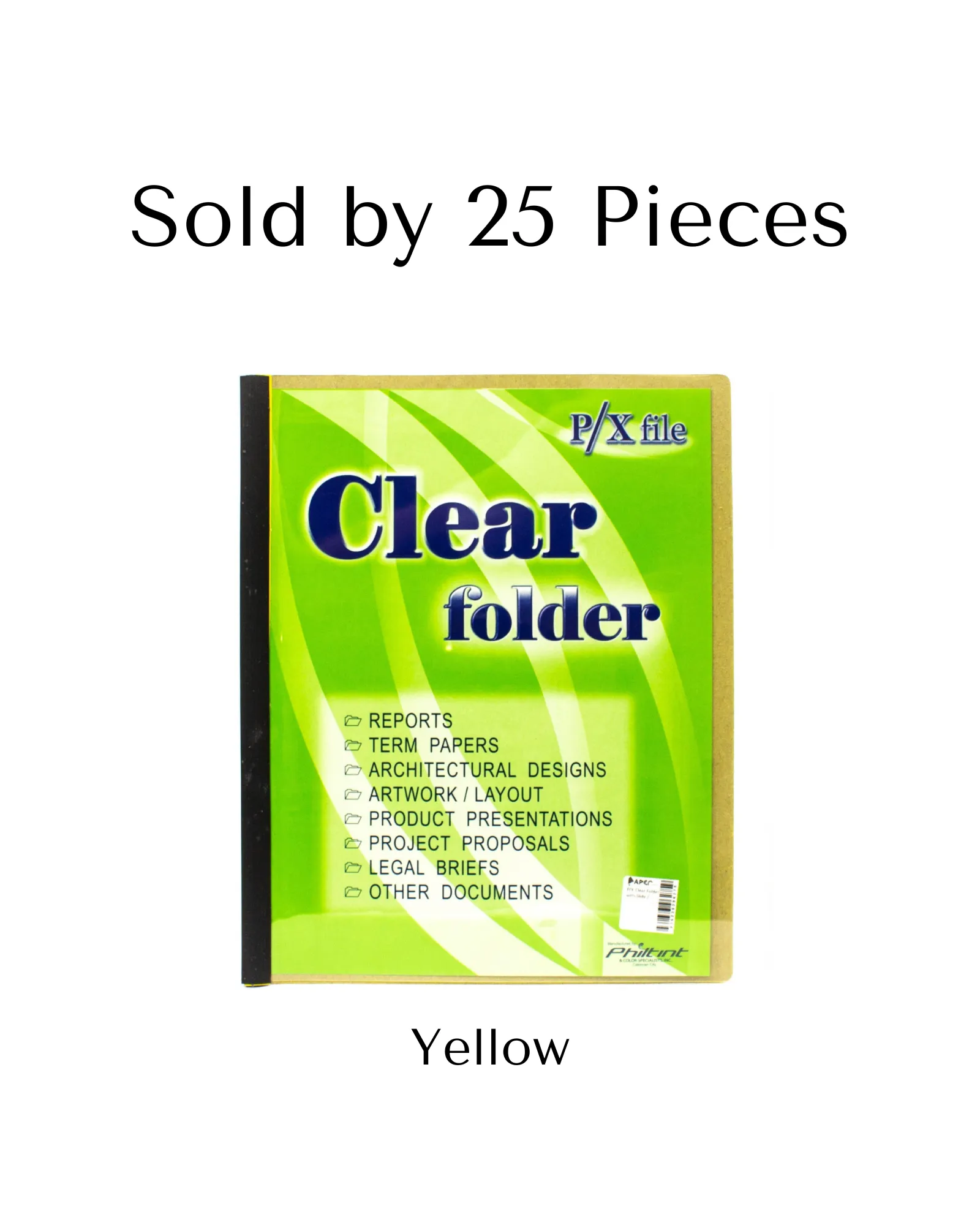 P/X Folder with Slide Short | 25pcs