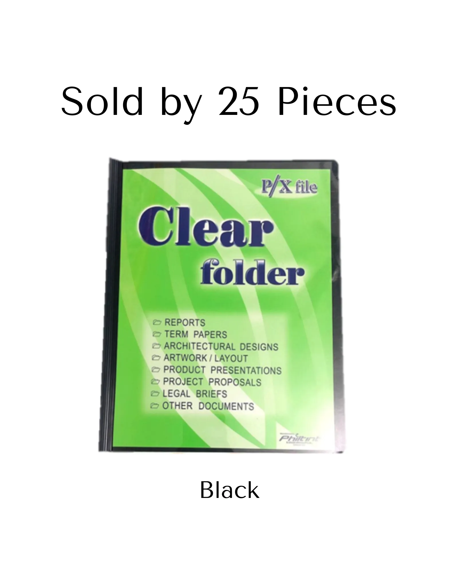 P/X Folder with Slide Short | 25pcs