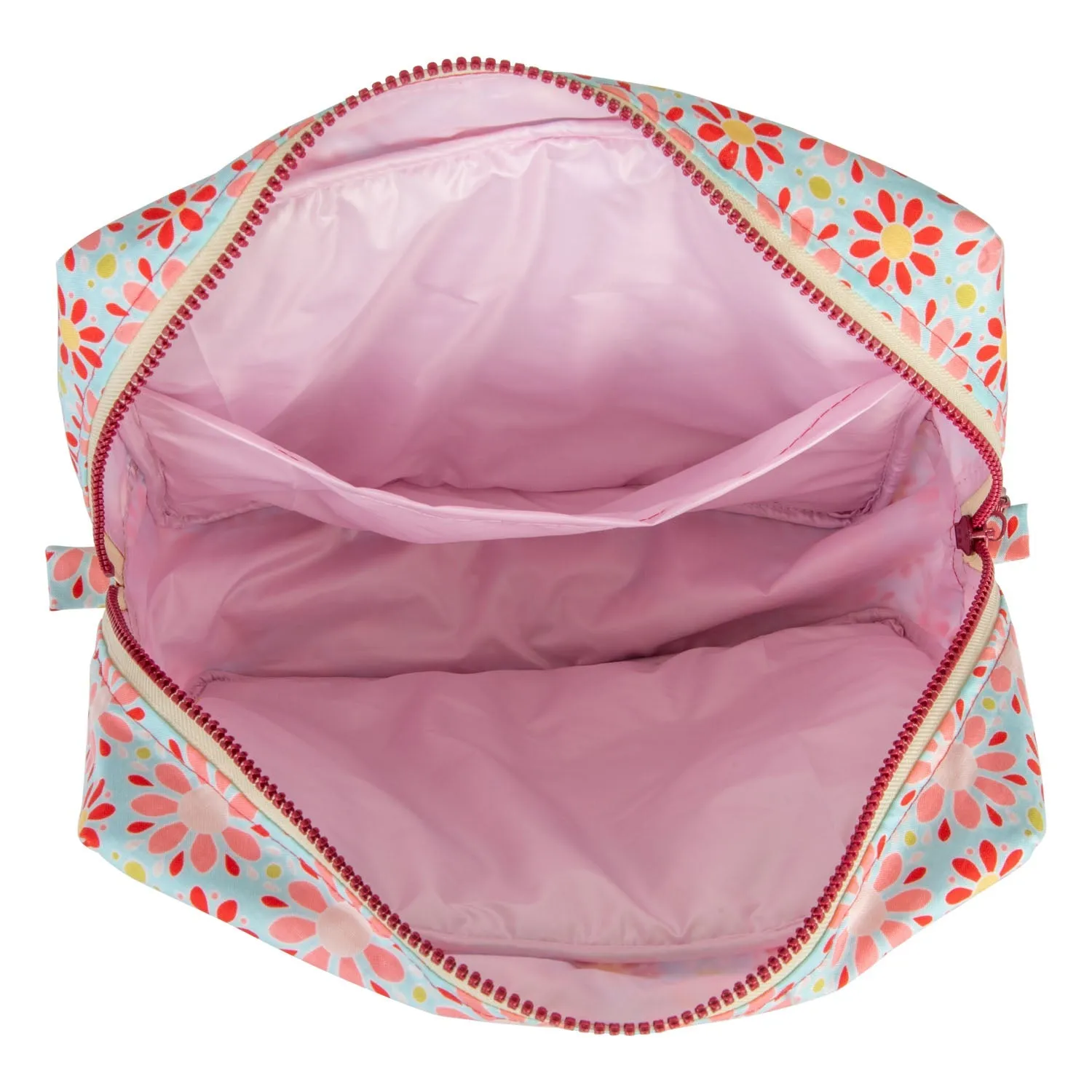 "Red Flowers" Makeup bag set