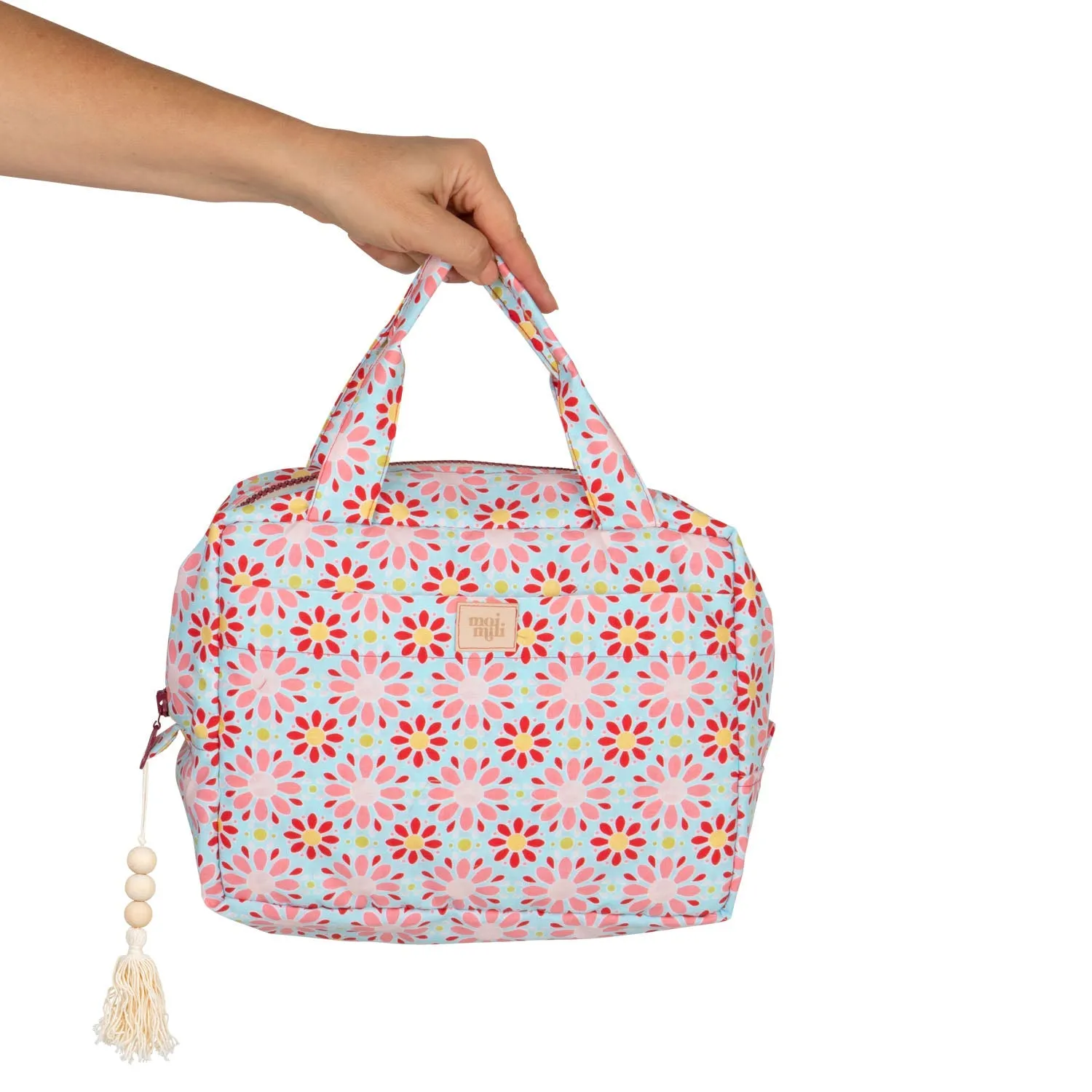 "Red Flowers" Makeup bag set