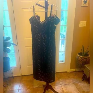 R &amp; M COLLECTIONS BLACK LACE MIDI COCKTAIL DRESS SIZE 14