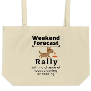 Rally Weekend Forecast X-Large Tote/Shopping Bag-Oyster