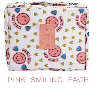 Realaiot Fashionable Make Up Bag Korea Multi-Functional Waterproof Makeup Bags Women And Men's Cosmetic Cases Travel Wash Pouch