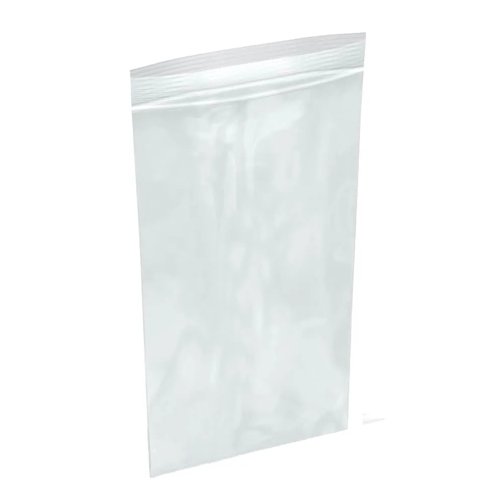 Reclosable Poly Bags - 4" x 8" - 2 Mil - 1,000 / Box - 4,000 / Case