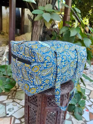Rectangle Travel Bag Blue Traditional Mago designs