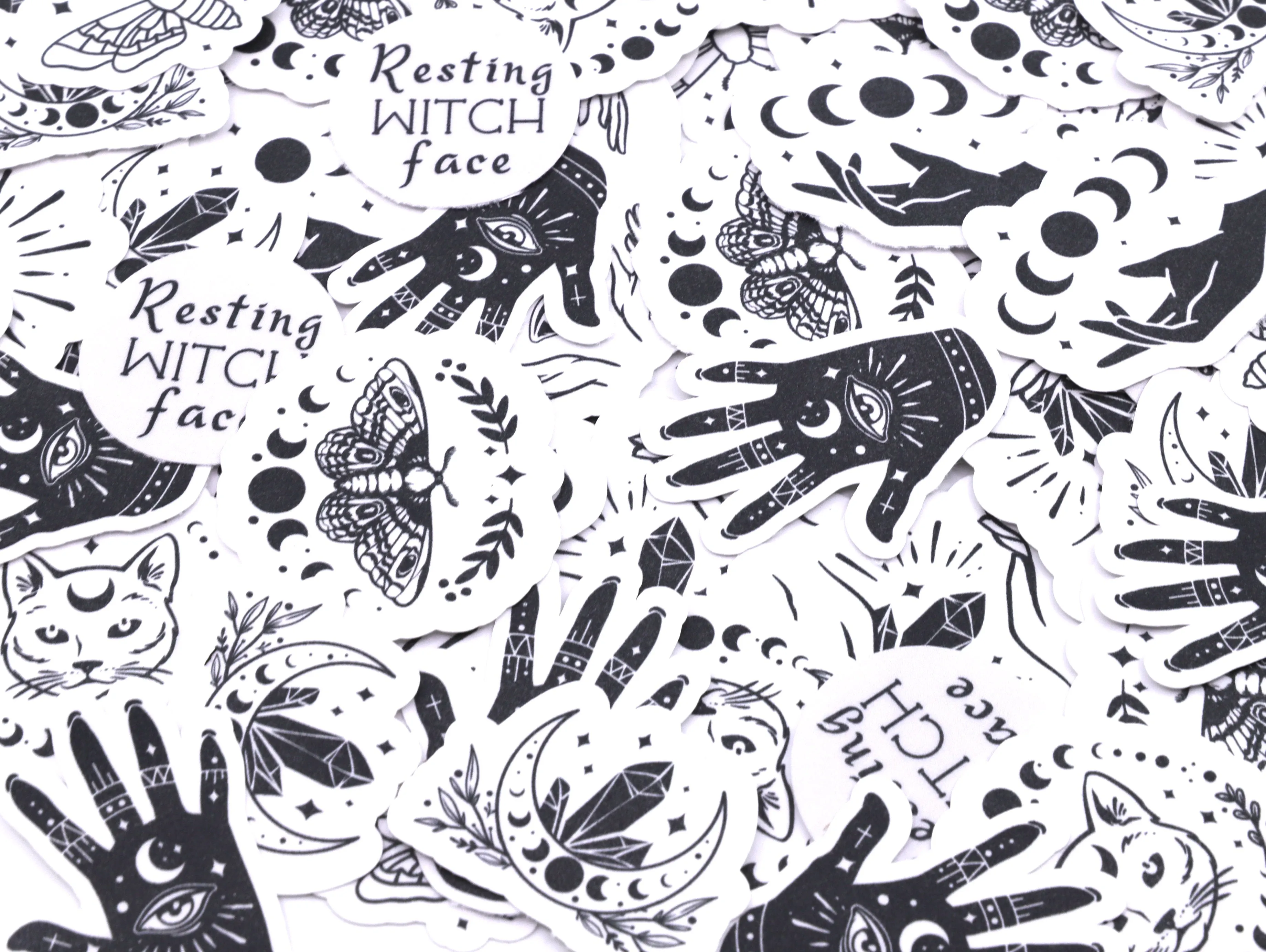 Resting Witch Face sticker pack | 9pk