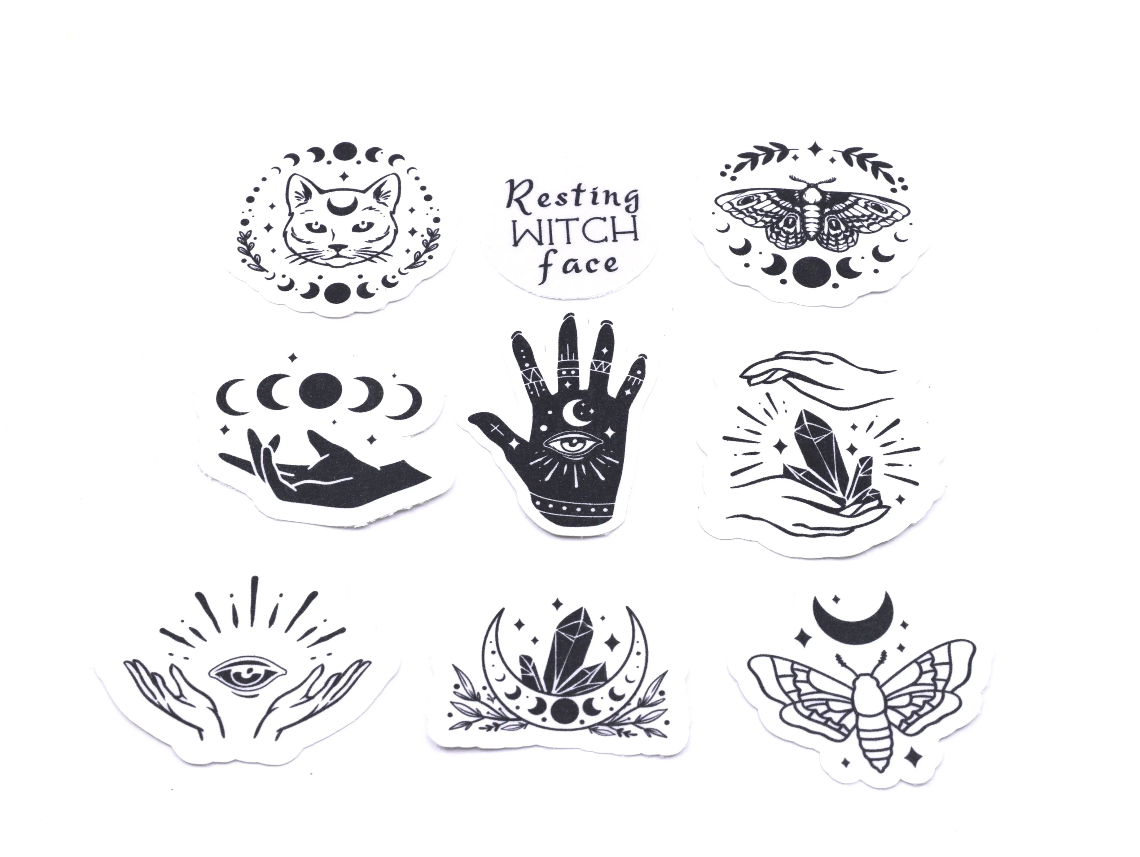 Resting Witch Face sticker pack | 9pk