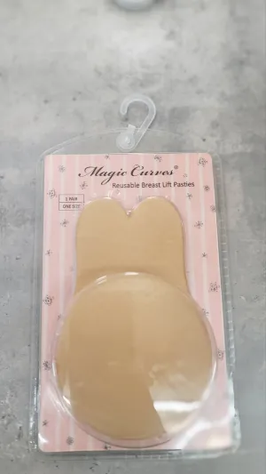 Reusable Breast Lift Satin Pasties | Nude