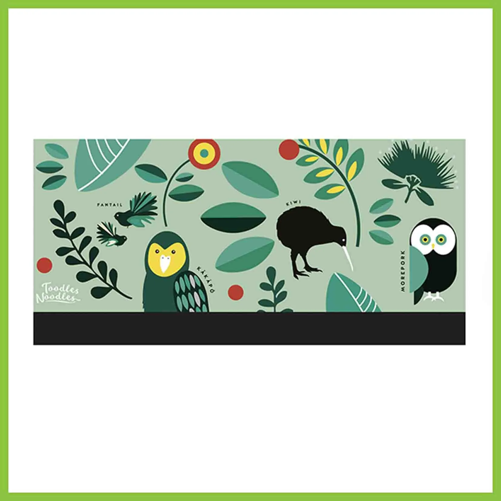Reusable Cup - Manu Māori Green - CuppaCoffeeCup