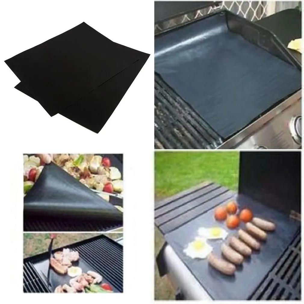 REUSABLE NON-STICK BBQ GRILL MAT (2PCS )