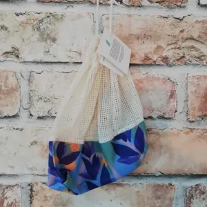 Reusable Veggie Net Bag Trailing Hearts Small