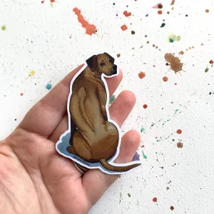 Rhodesian Ridgeback Dog Vinyl Sticker, 3 inch, Doggos Sticker, FREE SHIPPING