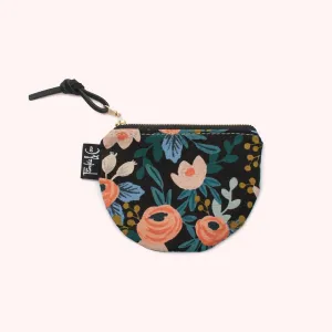 Richmond Half Moon Pouch in Dark Roses