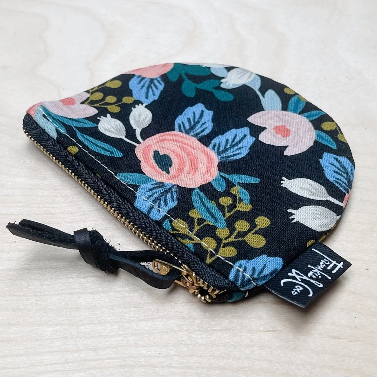 Richmond Half Moon Pouch in Dark Roses