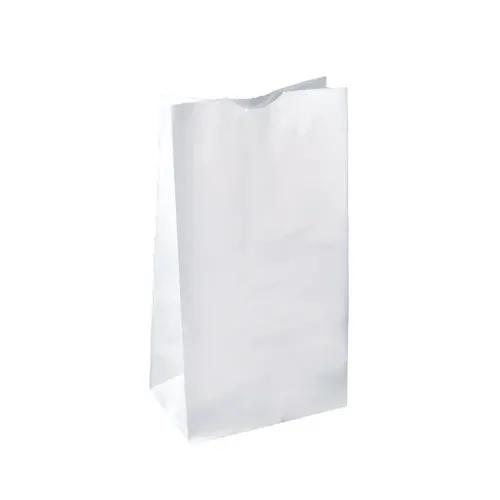 RiteEarth - 8 Lbs Plain White Paper Bag, Pack of 500, 2Bn/Case (1000/Case) - PB080W