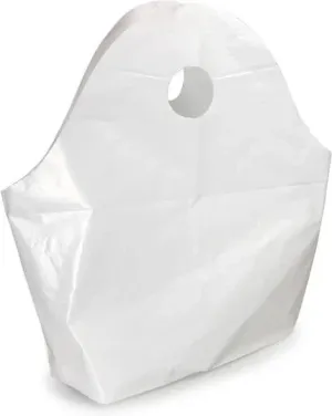 RiteSource - 17" x 16" x 5", 4 mil White Wave Top Bag, 250/Cs - 17165S