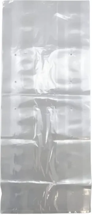RiteSource - 5" x 3" x 12" Clear 4 lb Vented Poly Bags With Gusset, 500/bx - GP4V