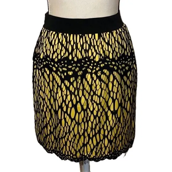 Robert Rodriguez Lace Overlay Mini Skirt