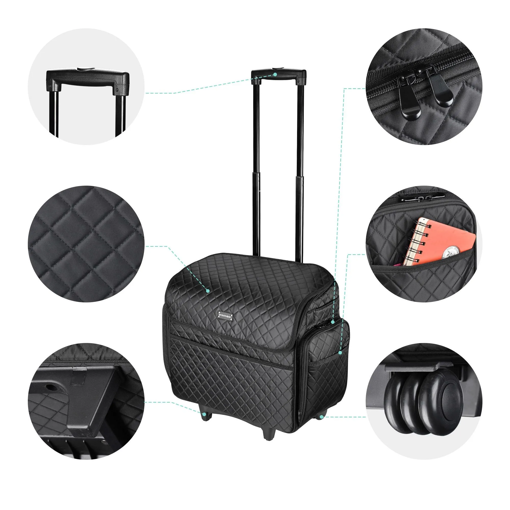 rolling makeup case
