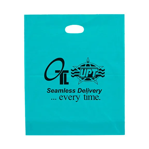 Rose Frosted Die Cut Bag 15 x 18 x 4