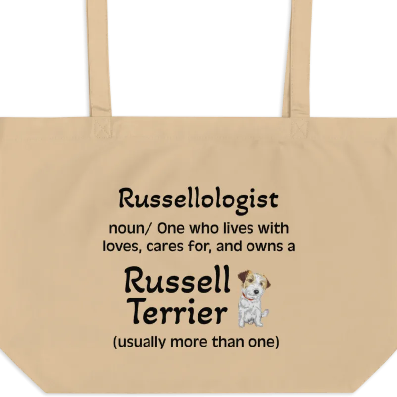 Russellologist (Plural) X-Large Tote/Shopping Bag - Oyster