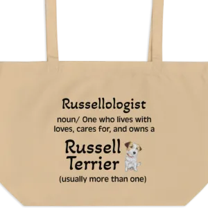 Russellologist (Plural) X-Large Tote/Shopping Bag - Oyster