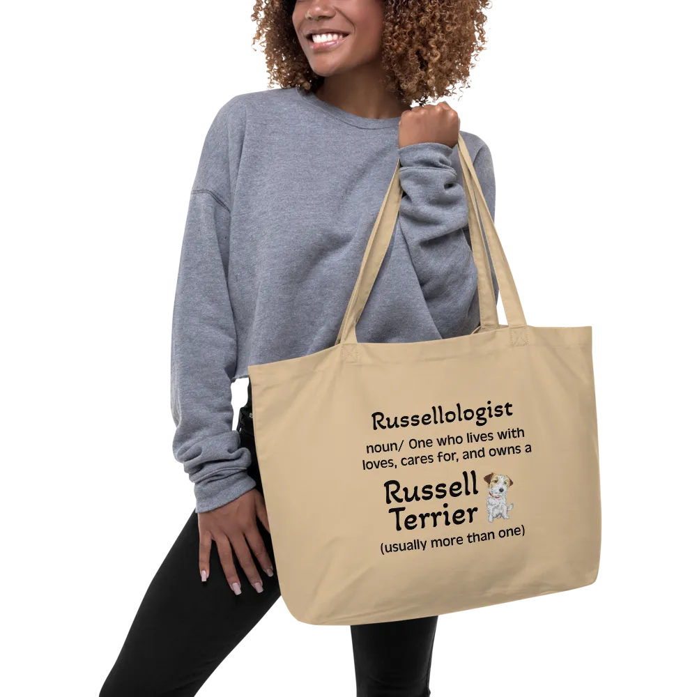 Russellologist (Plural) X-Large Tote/Shopping Bag - Oyster