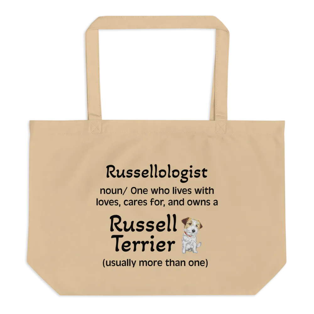 Russellologist (Plural) X-Large Tote/Shopping Bag - Oyster
