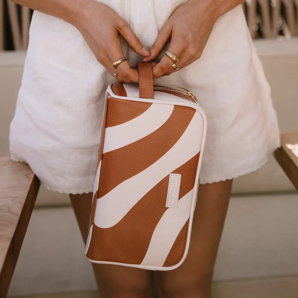 Rust Swirl Wash Bag