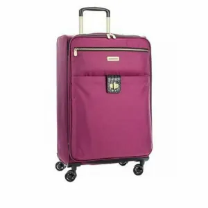 Samantha Brown NWT 26 Inch Lightweight Expandable Spinner Suitcase Purple
