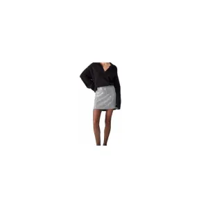 Sanctuary Women's Micro-Houndstooth Sequin Mini Skirt XL W3006