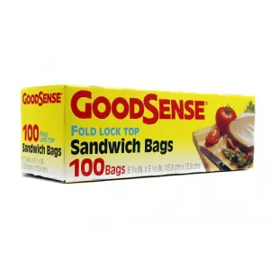 Sandwich Bag Fold Top  80 ct - Case - 24 Units
