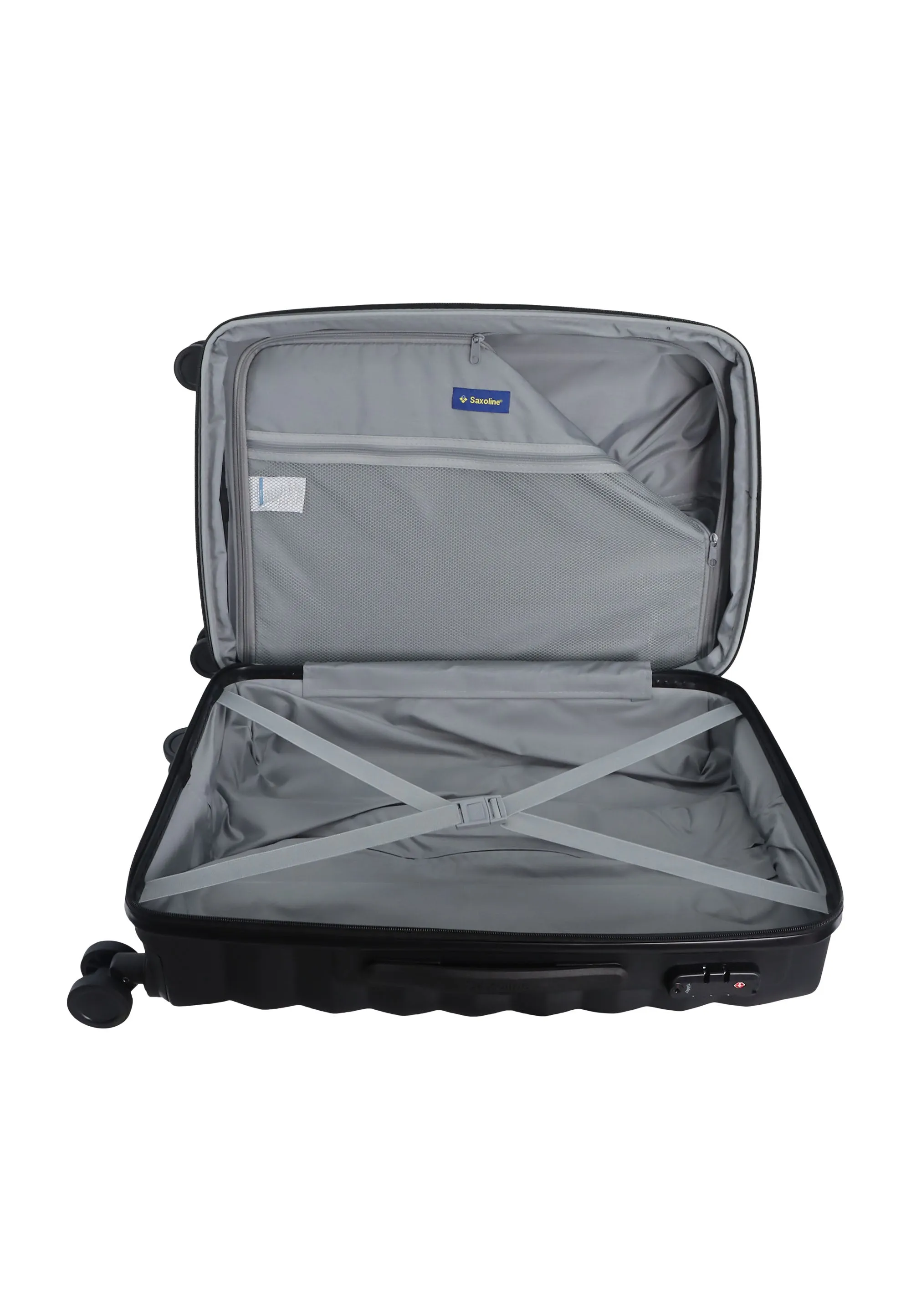 Saxoline Flow  Hard  Luggage / Trolley / Suitcase Black