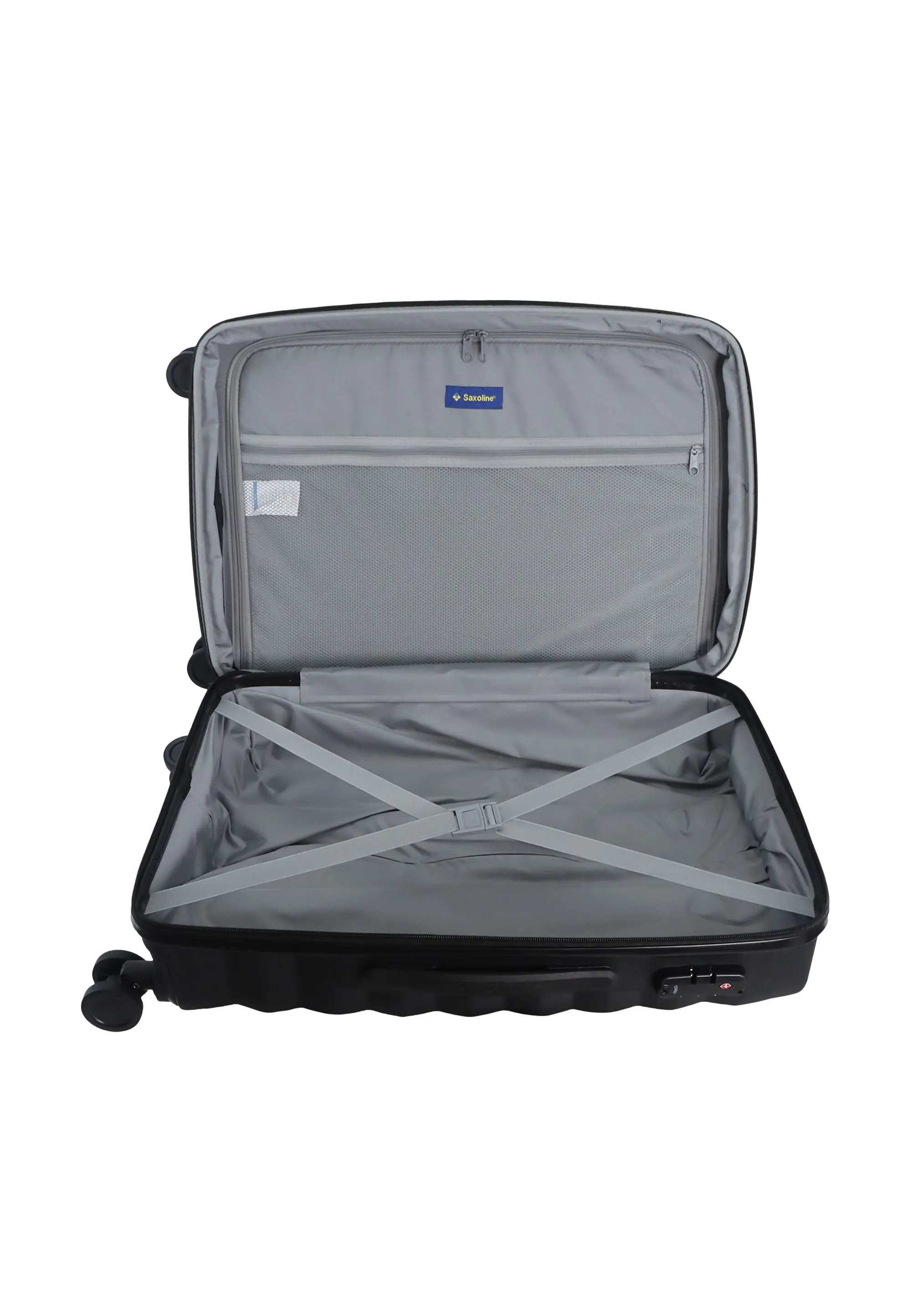 Saxoline Flow  Hard  Luggage / Trolley / Suitcase Black