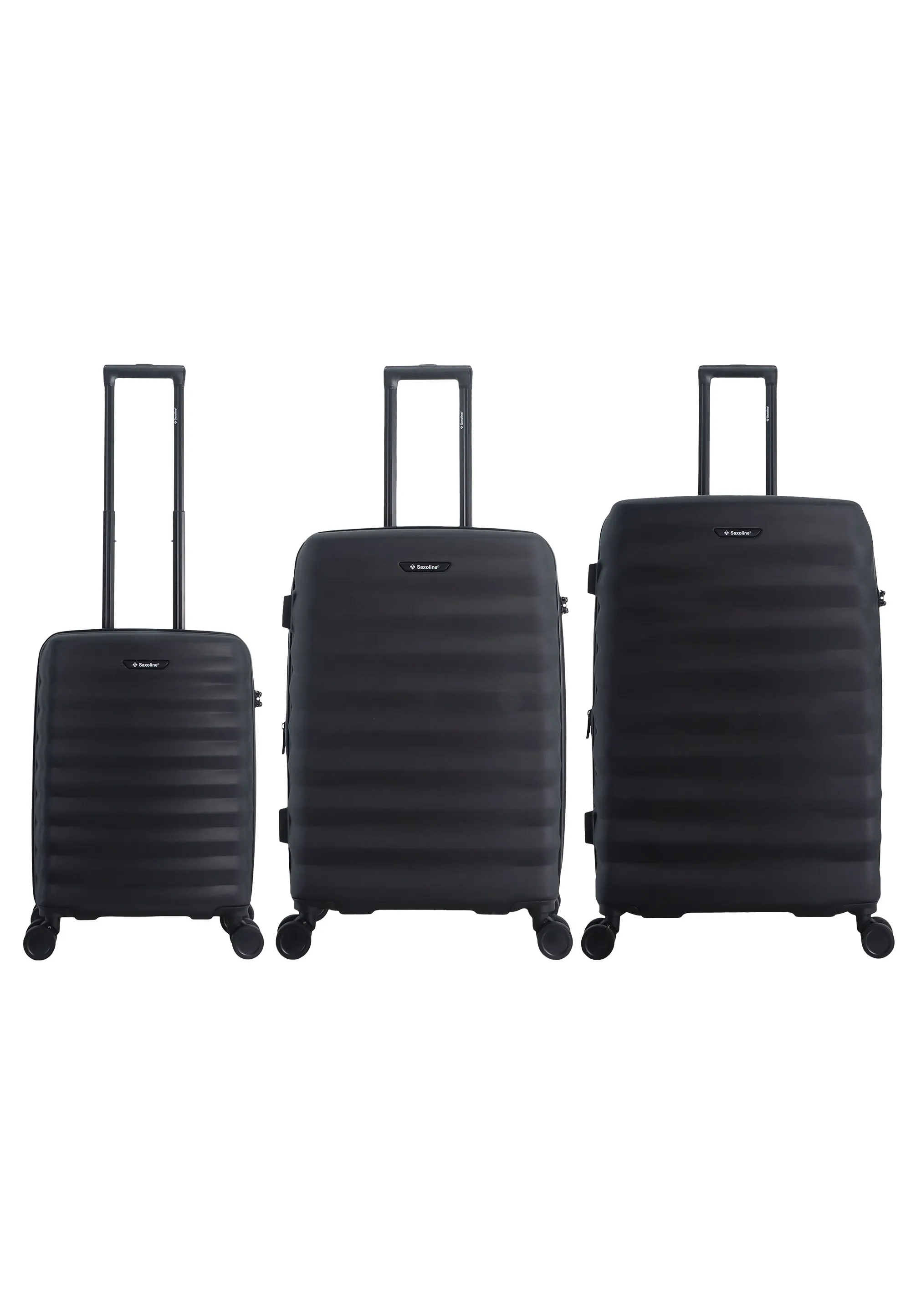 Saxoline Flow  Hard  Luggage / Trolley / Suitcase Black
