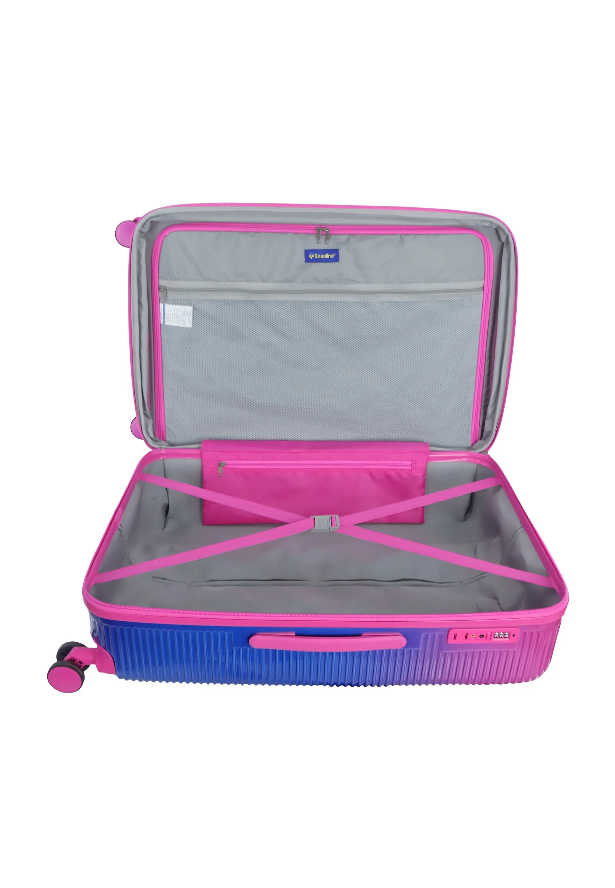 Saxoline Twis Hard Luggage / Trolley / Suitcase Fuchsia