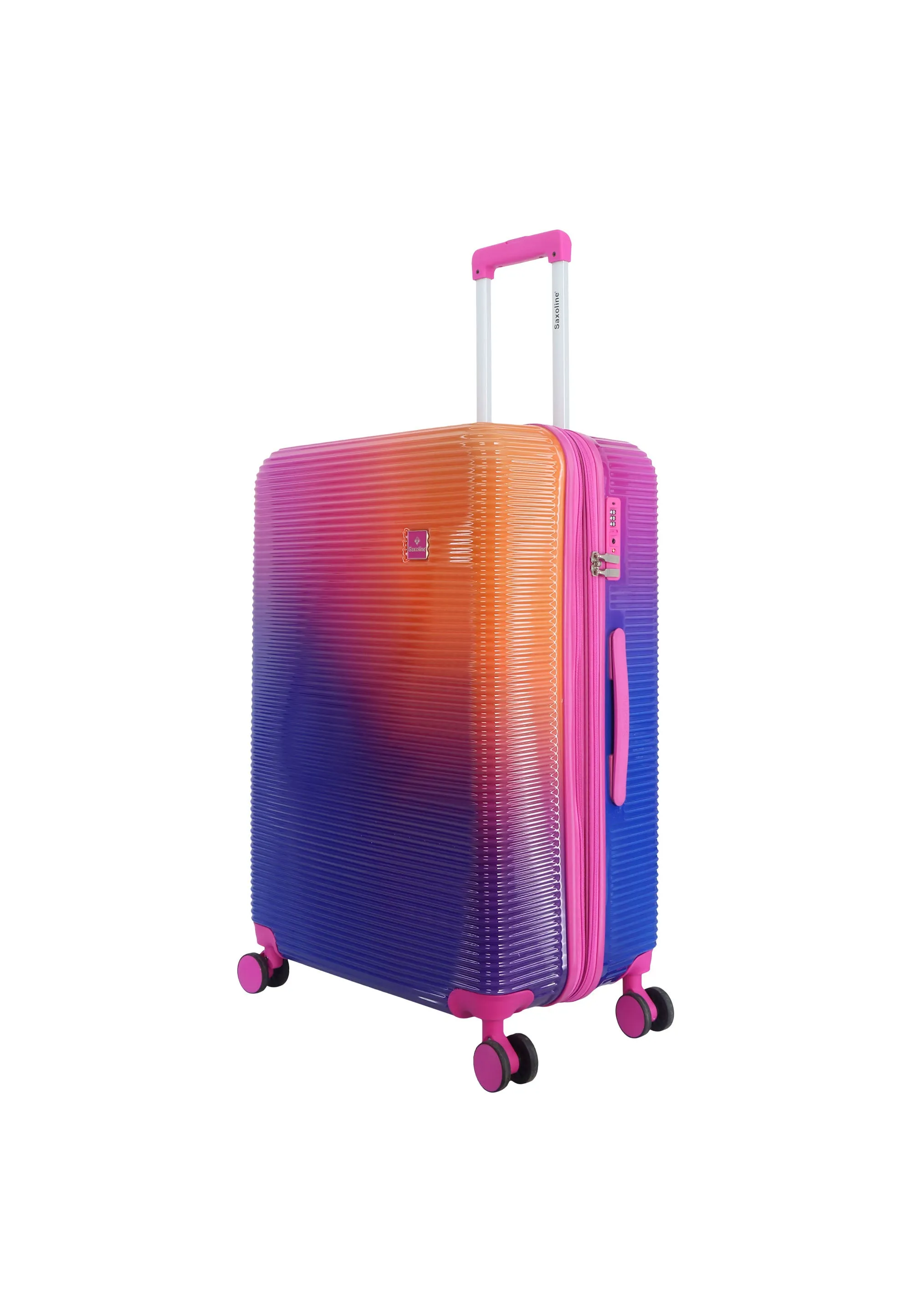 Saxoline Twis Hard Luggage / Trolley / Suitcase Fuchsia