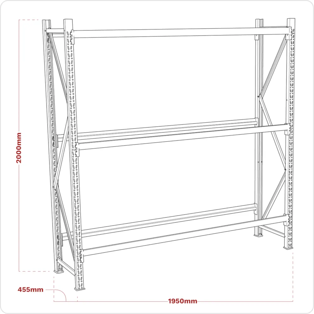 Sealey 2-Level Tyre Racking 200kg Per Level - B