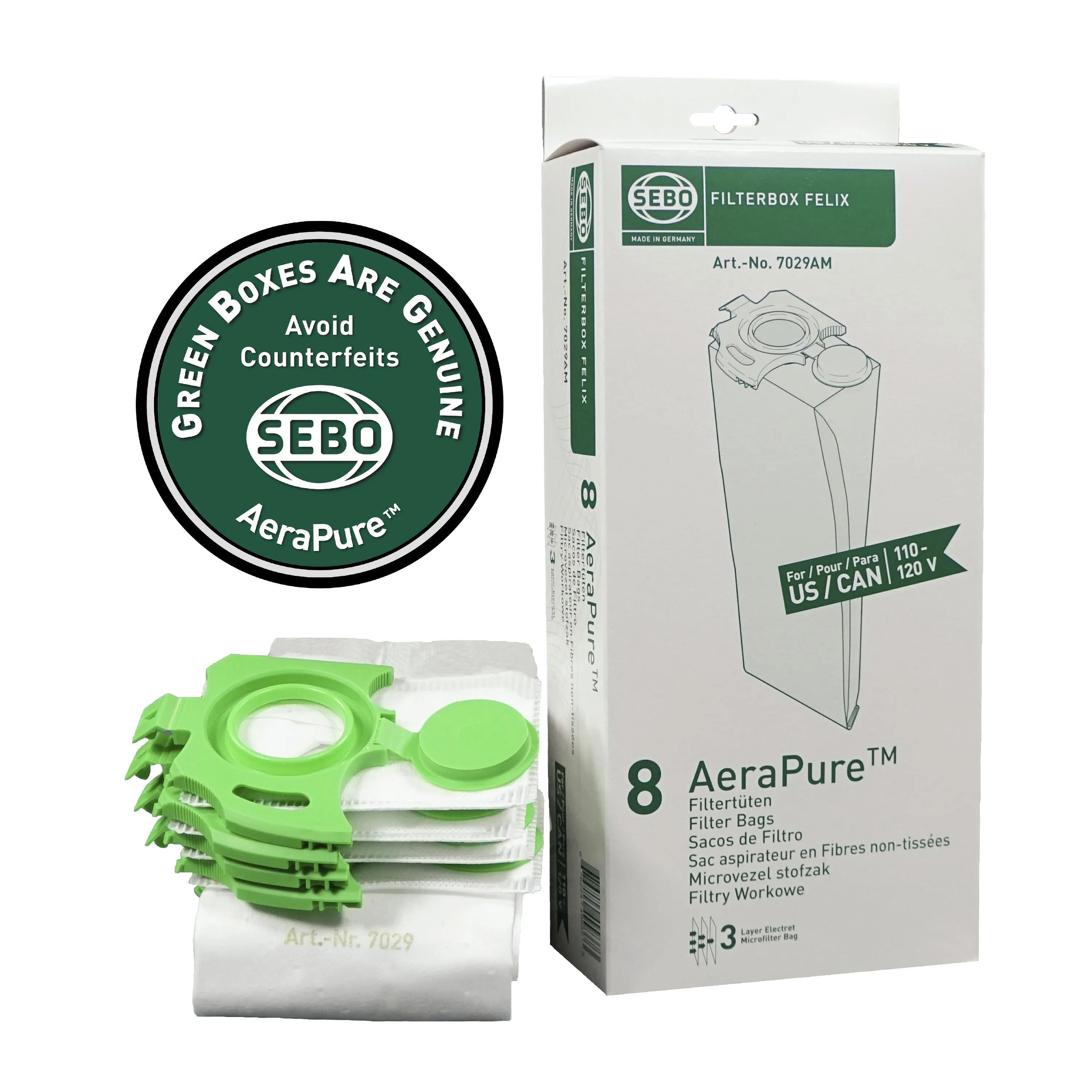 SEBO Filter Vacuum Bags Felix