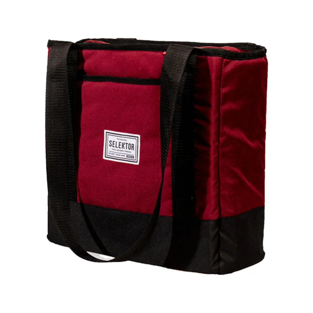 Selektor Classic Bag 30 LP 12", Burgundy and Black