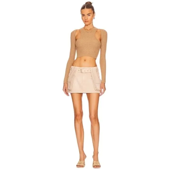 SER.O.YA | Lia Mini Skirt in Sand Dune - Size 27/Small (NWT)