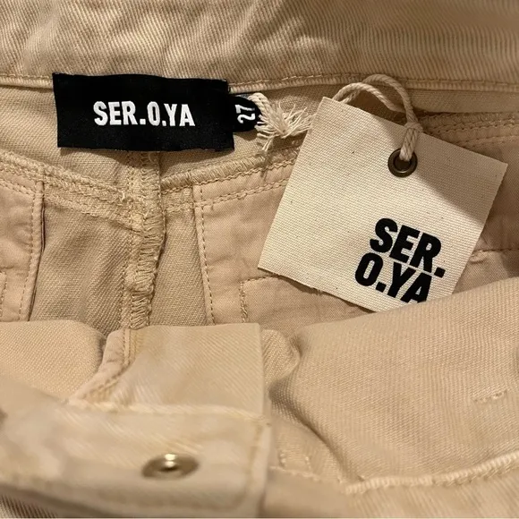 SER.O.YA | Lia Mini Skirt in Sand Dune - Size 27/Small (NWT)