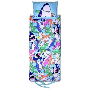Shark Frenzy Sleeping Bag Set