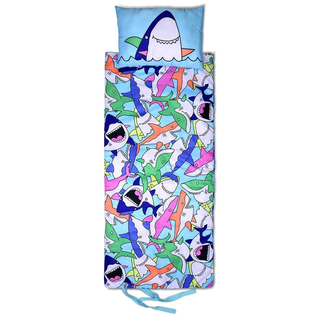 Shark Frenzy Sleeping Bag Set