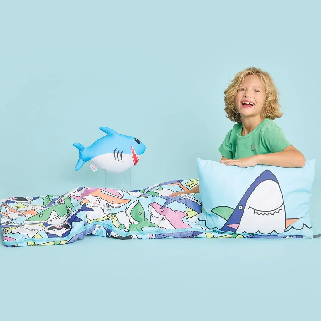 Shark Frenzy Sleeping Bag Set