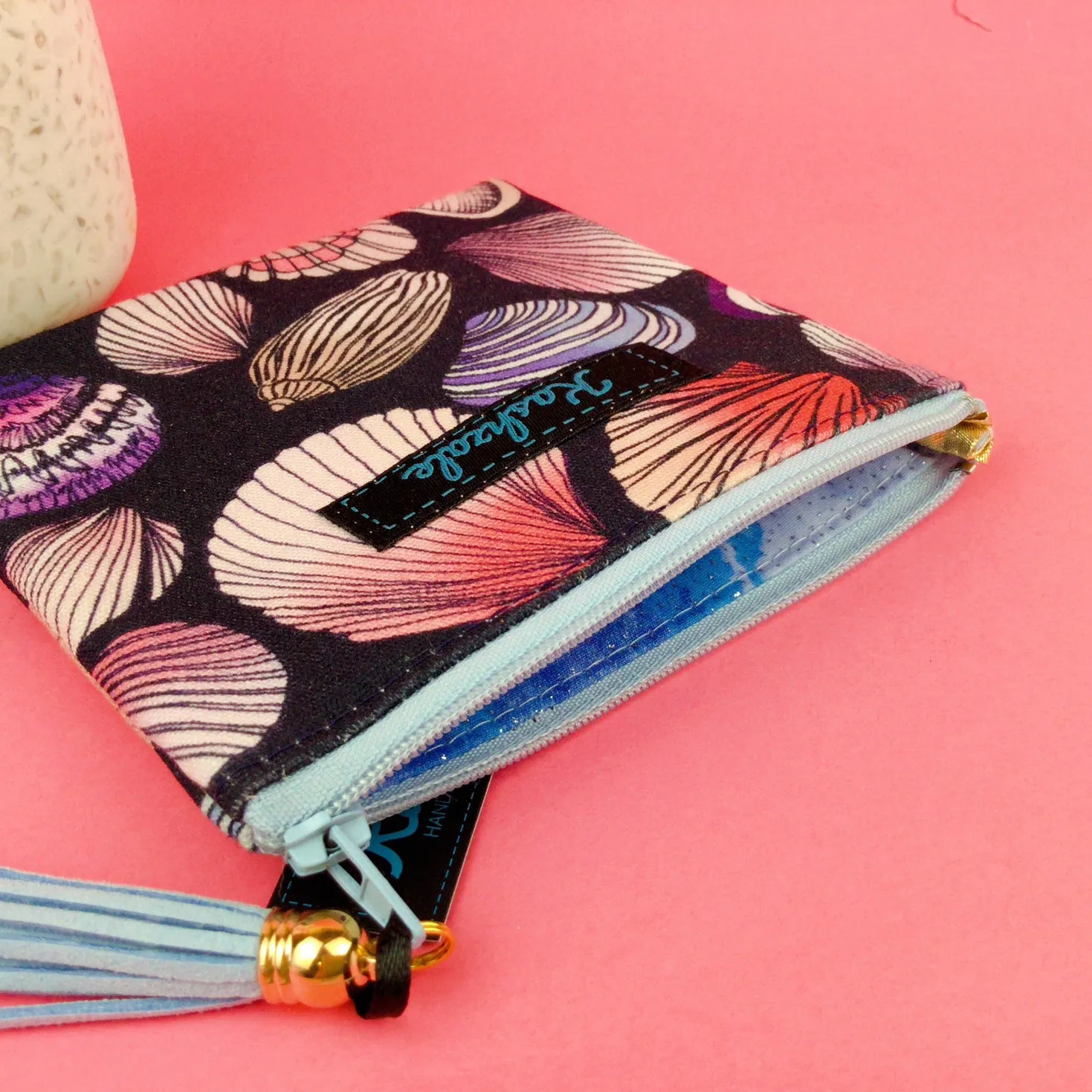 Shell Beach Coin Purse. Design by The Scenic Route.