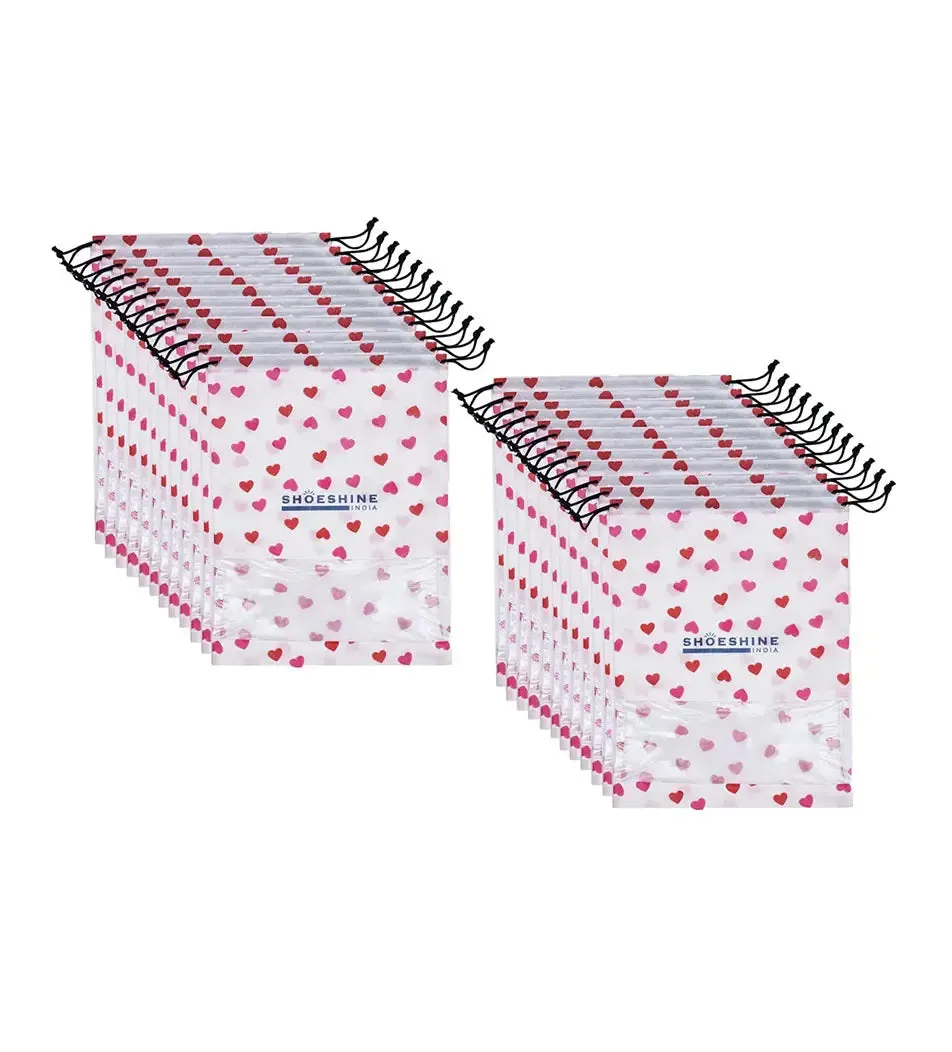 SHOESHINE Shoe Bags (Pack of 6) Travel Shoe Pouch - Maroon