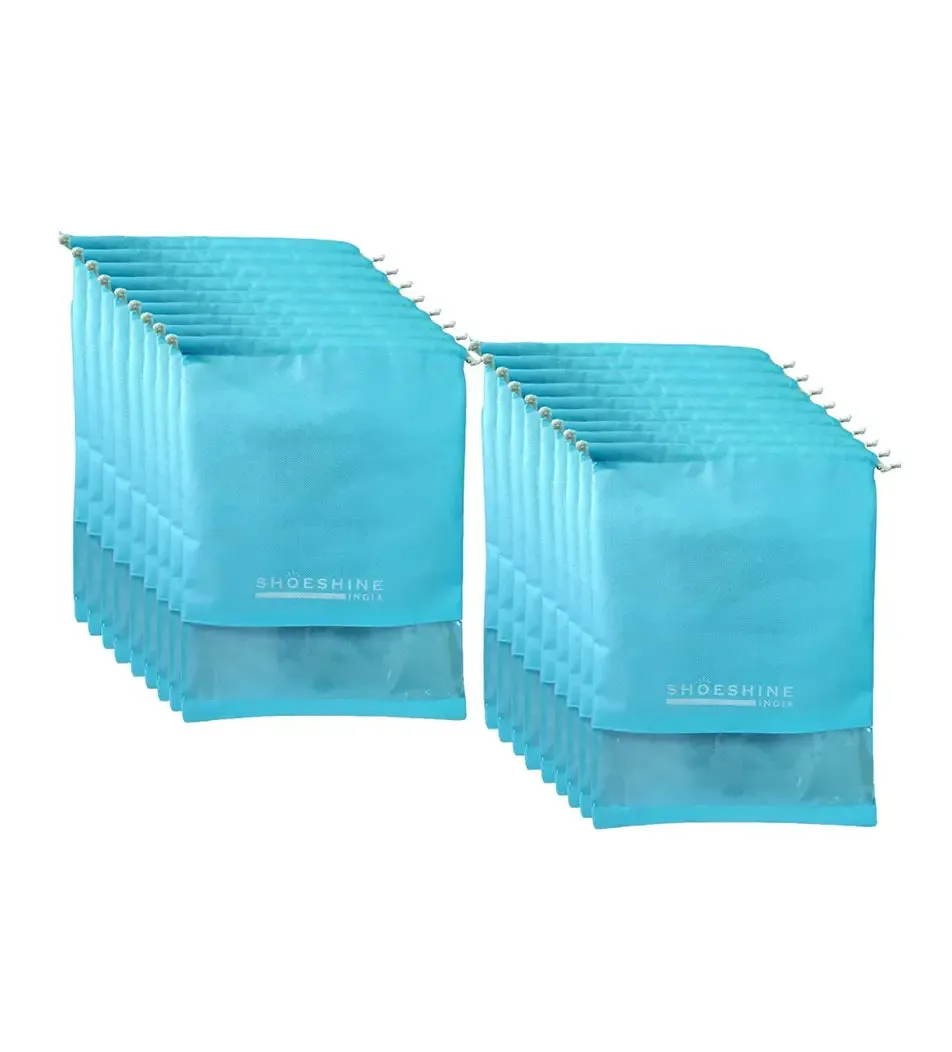 SHOESHINE Shoe Bags (Pack of 6) Travel Shoe Pouch - Maroon
